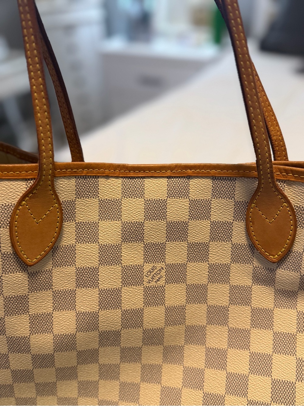 Louis Vuitton Neverfull MM in Azur - Picture 6 of 7